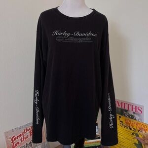 Vintage Harley-Davidson Black Long Sleeve Unisex Shirt